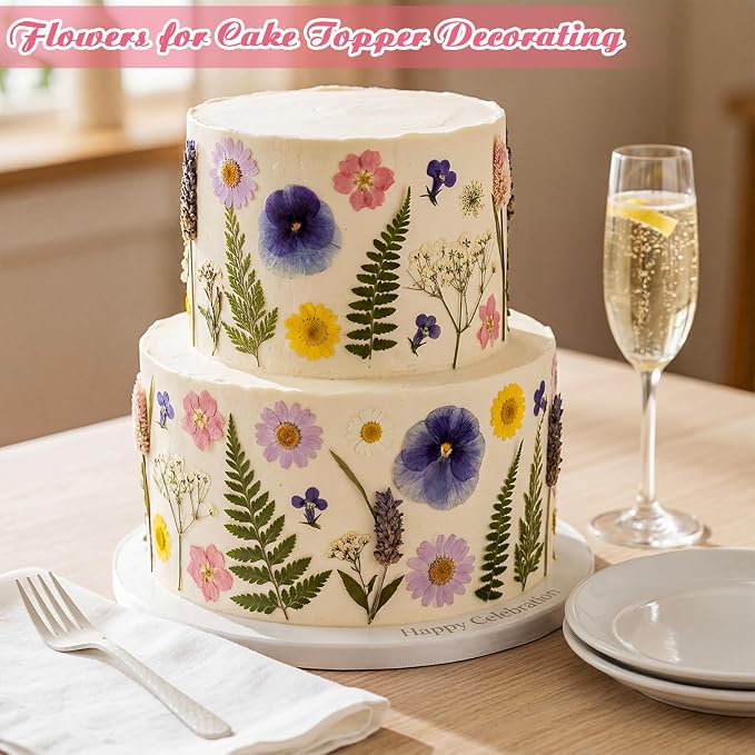 96 Pcs Natural Dried Pressed Flowers - Image 2