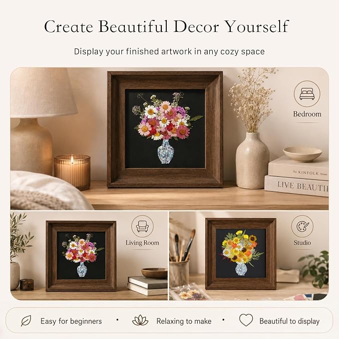Framed Dried Flower DIY Craft Kit - Image 4