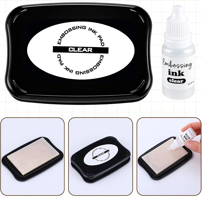 ForraFun 2 Pack 4 Inch Clear Embossing Ink Pad - Image 3
