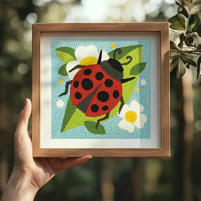 DOODLREAM Ladybug DIY Punch Needle Embroidery Kit - Image 6