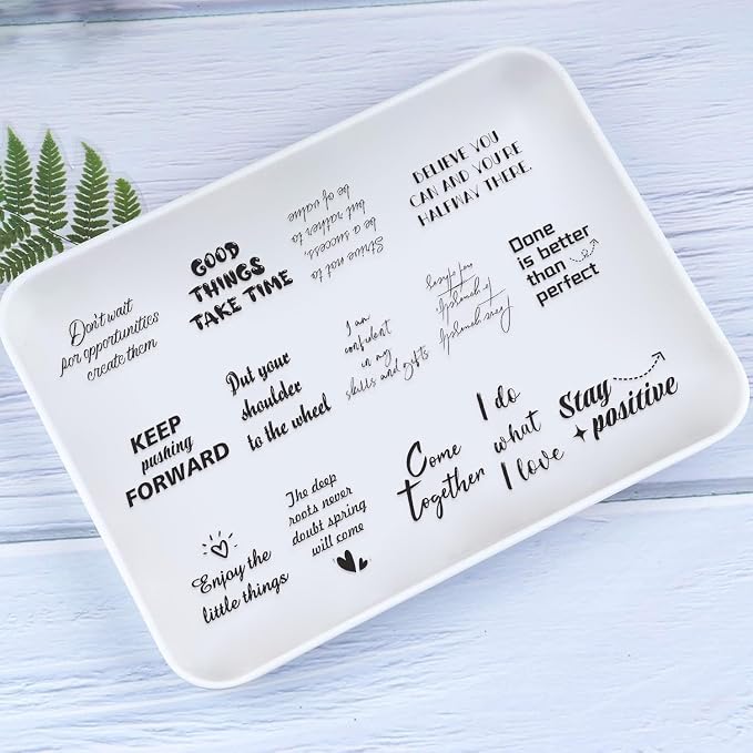 50Pcs Motivational Transparent Quote Stickers - Image 6