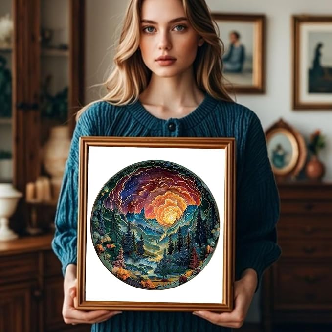 Wooden Puzzles for Adults, 3D Cave Sky Wooden Puzzles 100 Pieces, Unique Animal - Image 6