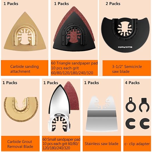 CONNOO 148 Pack Oscillating Saw Blades - Image 5