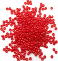 Gxueshan 1000 Pcs Acrylic Red Pony Beads 6x9mm Bulk Kandi Beads by Gxueshan