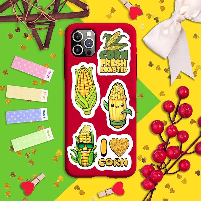 BulbaCraft Corn Stickers for Water Bottle and Laptop - Image 6