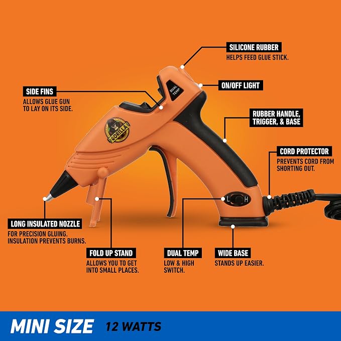 Gorilla Mini Hot Glue Gun Kit - Image 3