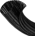 1-1/2” Cable Management Loom Wrap Sleeve Cord Wire Hider Organizer Covers | by ELECFUN