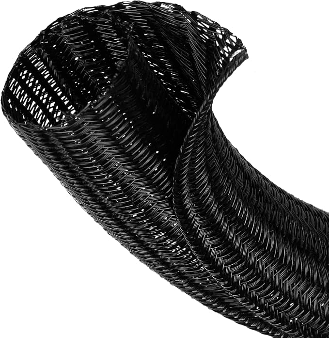 3/8” Cable Management Loom Wrap Sleeve Cord Wire Hider Organizer Covers | by ELECFUN