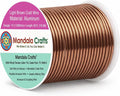 Mandala Crafts 13 Gauge Light Brown Anodized Aluminum Craft Wire, 60 FT | by MandalaCrafts