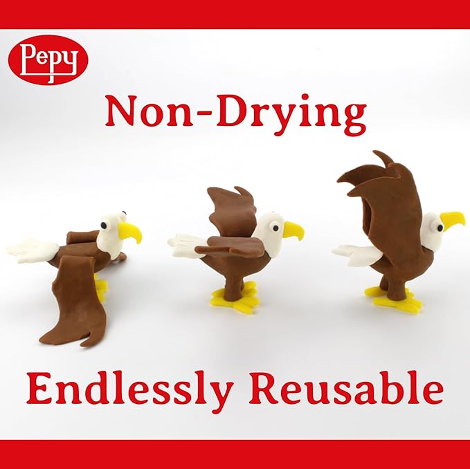 Pepy Plastilina Reusable and Non-Drying Modeling Clay; Set of 24; 2 Each of 12 - Image 4