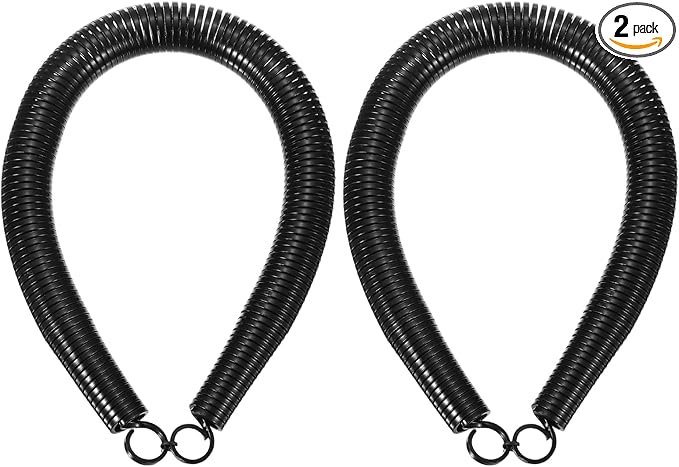 HARFINGTON 2pcs PVC Spring Tube Bender 26.8mm OD 520mm Long B Type Conduit Pipe Bender Bending Spring for Pipe Bending Devices in Home Hydropower, Black