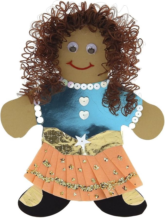 Hygloss 4 oz Curly Doll Hair for Crafts Brown- Premium Synthetic Hair for Doll - Image 3