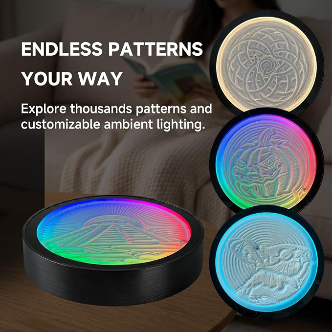 Kinetic Sand Art Device – App-Controlled Automatic Moving Mini Zen Garden Gift - Image 3