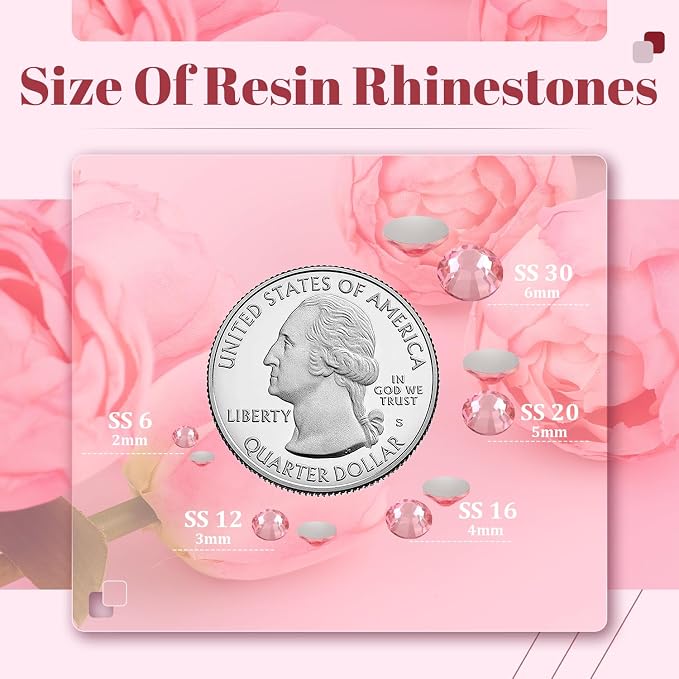 4000PCS 5mm Resin Rhinestones Bulk - Image 3