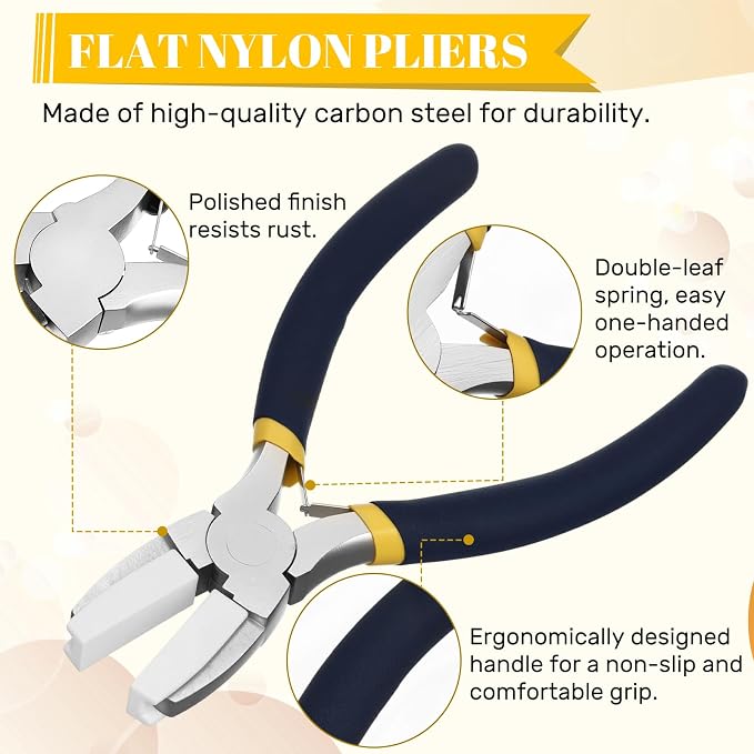 Mudder 2 Pieces Jewelry Making Tool Bail Making Pliers 6 in 1 Jewelry Wire - Image 4