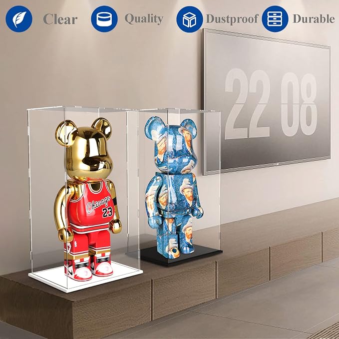 DuvinDD Acrylic Display Case for Large Collectibles, 29 inch Tall Clear Display - Image 3