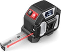 2-in-1 Laser Tape Measure, 152Ft Rechargeable Laser Measurement Tool & 16Ft Self-Locking Tape, Movable Magnetic Hook, Supports Ft/in/M, Area, Volume, Pythagoras for Construction, DIY, Woodworking