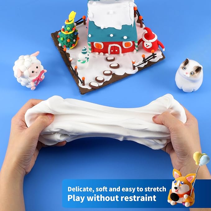 ifergoo White Air Dry Clay, DIY Creative Modeling Clay - Image 2