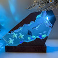 Humpback Whale Ocean Resin Lamp, Handmade Resin Night Light by NICEHERA