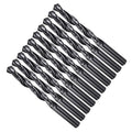 Drill Bit, 11.5mm Cutting Diameter, 4241 HSS Nitriding Black 118° Cutting Angle Versatile Jobber Bits - (Applications: for Drilling Plastic Wood Soft Metal), 10-Pieces