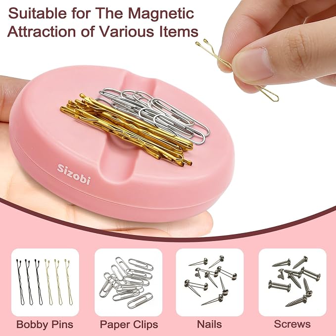 Sizobi Magnetic Bobby Pin Holder, Magnetic Pin Cushions - Image 5