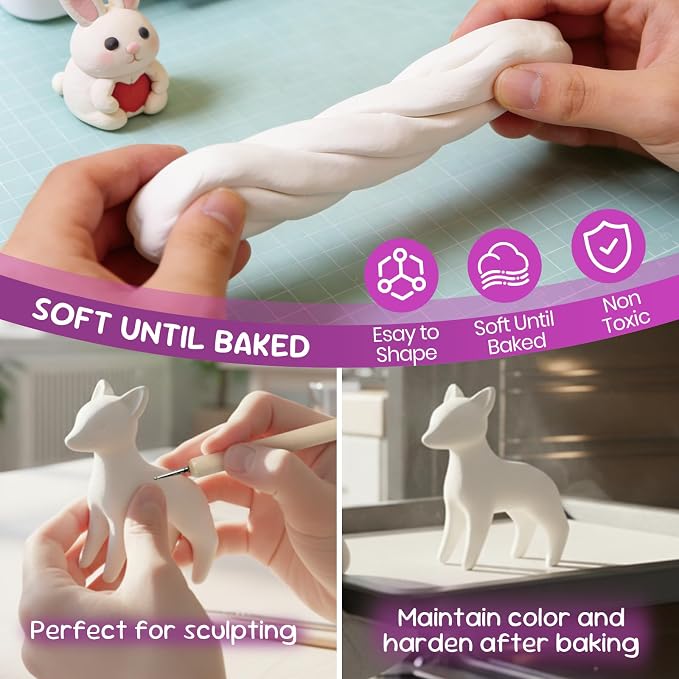 CALPALMY Oven Bake Polymer Clay 5.5lb - Image 3