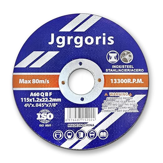 Cut Off Wheels 25 Pack, 4-1/2" x 3/64" x 7/8" for Metal & Stainless Steel, Angle Grinder Cutting Wheel, Precision Steel Cutting for Metalworking