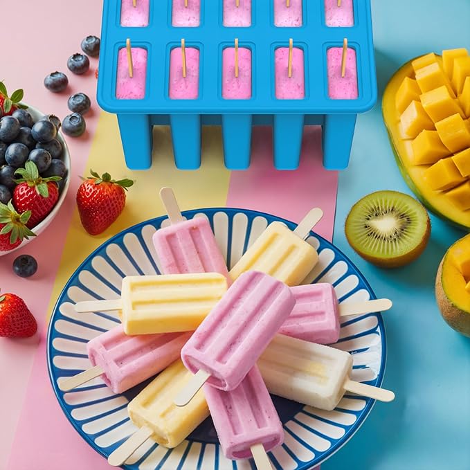Miaowoof Homemade Popsicle Molds, 10-Cav Non-BPA Silicone Ice Pop Maker - Image 7