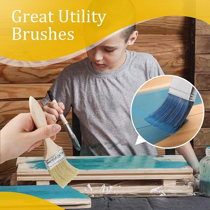 48 Pack 2 Inch Paint Brushes, All-Purpose Chip Brush Set - Image 6