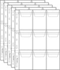 Coin Collecting Pages 5 Sheets 9 Pockets Standard 9Hole Coin Pocket Inserts by UnclePaul