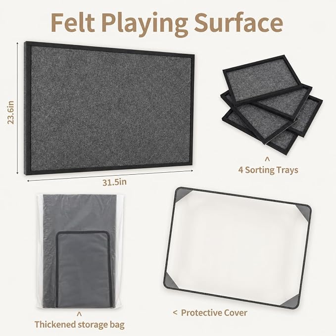 1000 Pieces Puzzle Board, 31.5x23.6 Felt Puzzle Storage Mat | Features a - Image 5