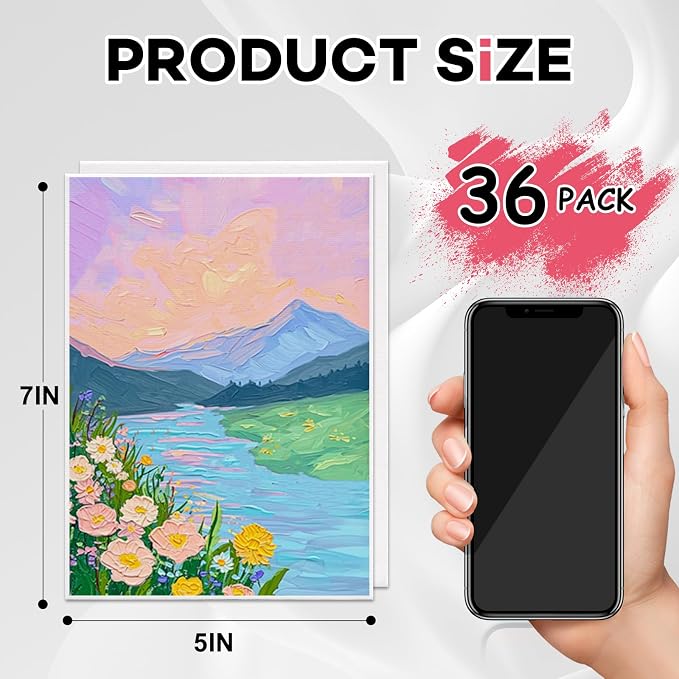 ESRICH 36 Pack 5x7 Small Canvas Boards - Image 2