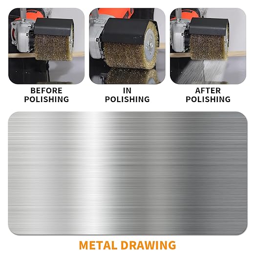 120x100mm Copper Plated Steel Wire Brush Wheel Surface Conditioning Tool 4.7" x 4" with 3/4" Quad Keyway for Surface Finishing of Stainless Steel, Aluminum, Metal and Wood (0.15 Wire)