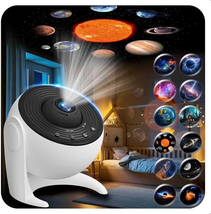 FlyLily Galaxy Projector for Bedroom, 13 in 1 Planetarium Star Projector by FlyLily