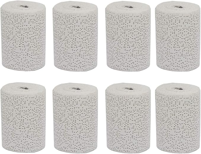 Fermus 8 Pack White Plaster Cloth Gauze Bandages Rolls by Fermus