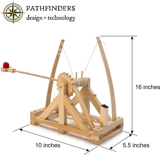PATHFINDERS STEM Leonardo da Vinci Catapult Kit | Trebuchet Science Kit - Image 7