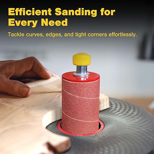 Dark Stone Sanding Sleeves for Spindle Sander 4-1/2" Length (80 Grit, 3/4")