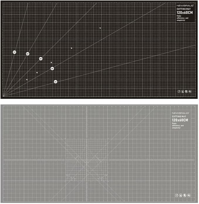 NEWBRAUG 23'' × 47'' Large Self Healing Cutting Double Sided 5-Ply Mat - Image 2