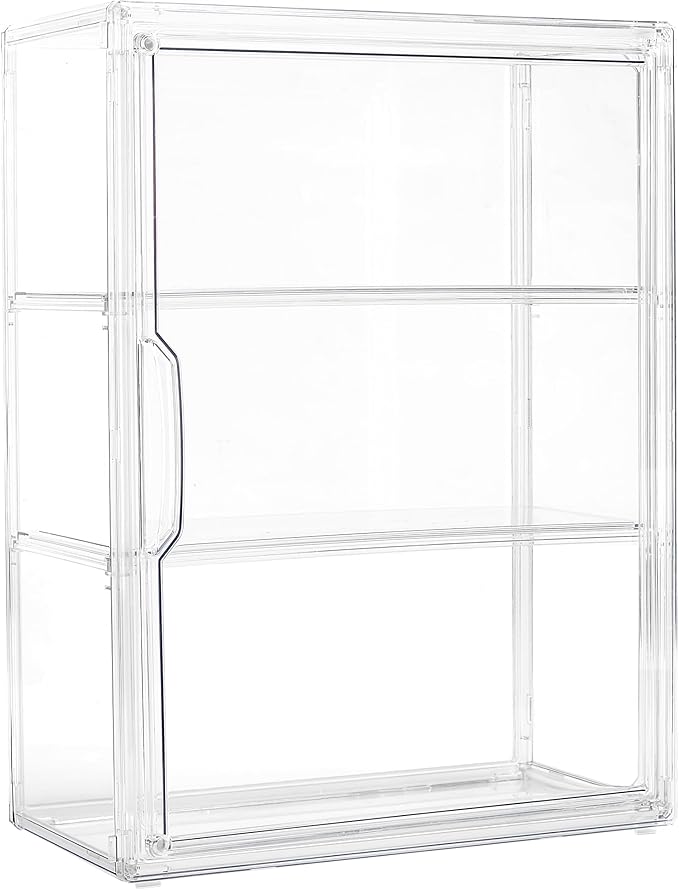 Acrylic Display Case for Collectibles 3 Tier Wall-Mounted Display Case by LXLXXL