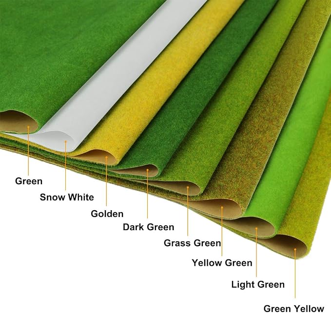 CP102 Artificial Model Grass Mat Trains Light Green 40x100cm or 15.7'' x 39'' - Image 9