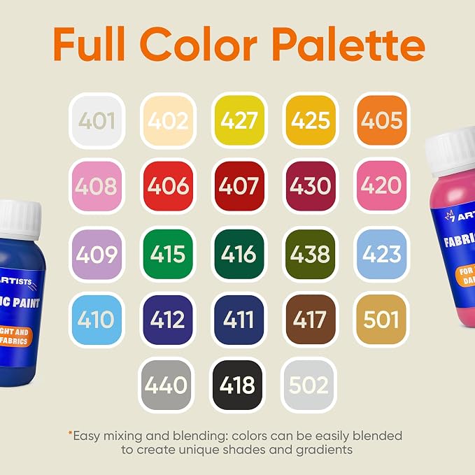 Blue Fabric Paint 4 fl. oz – Permanent Fabric Paint Blue - Image 5