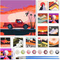 Nezyo 12 Sets Paint by Numbers Kit by Nezyo