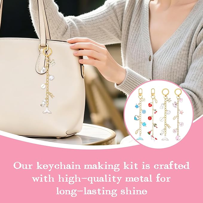 SUTROMA 776pcs Lip Gloss Keychain Making Kit - Image 6