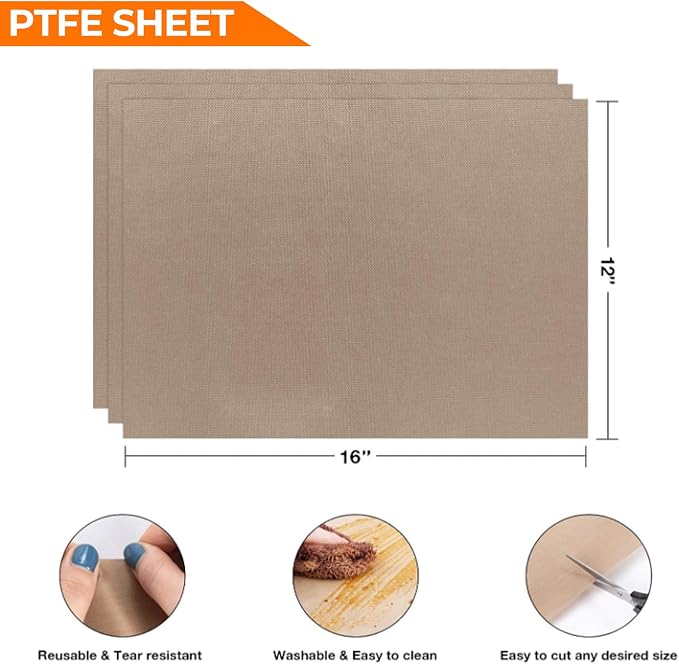 3 Pack PTFE Sheet for Heat Press - Image 3