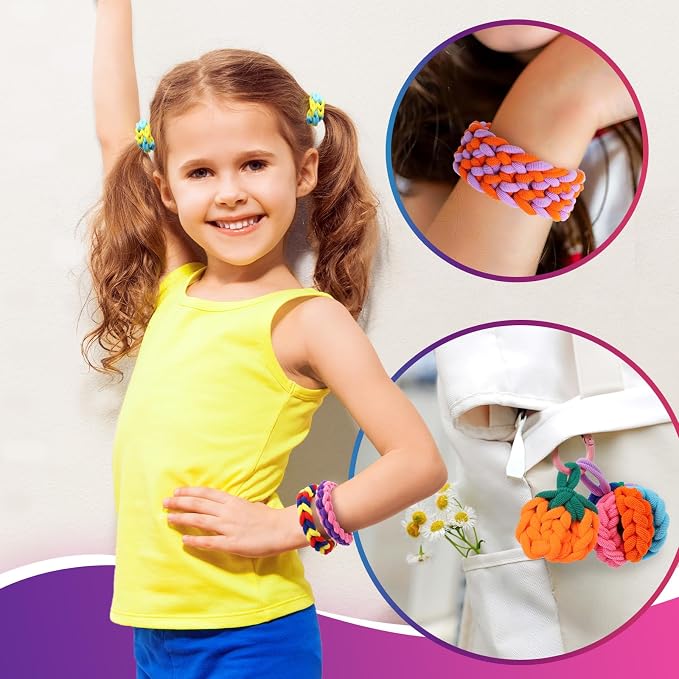 DDAI Bracelet Making Toys Refill Loops Elastic Cloth Band - Image 3