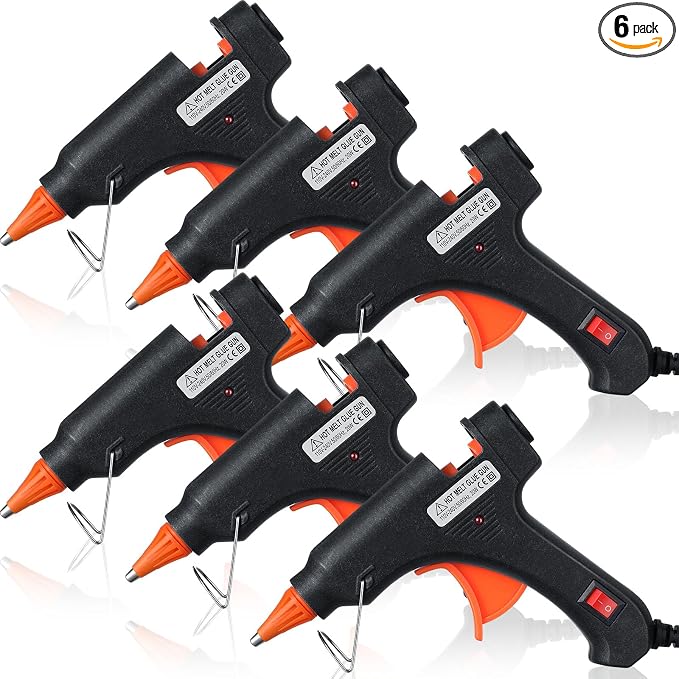 Zhengmy 6 Pcs Mini Glue Gun Crafts Hot Melt Guns Low Temp Glue by Zhengmy