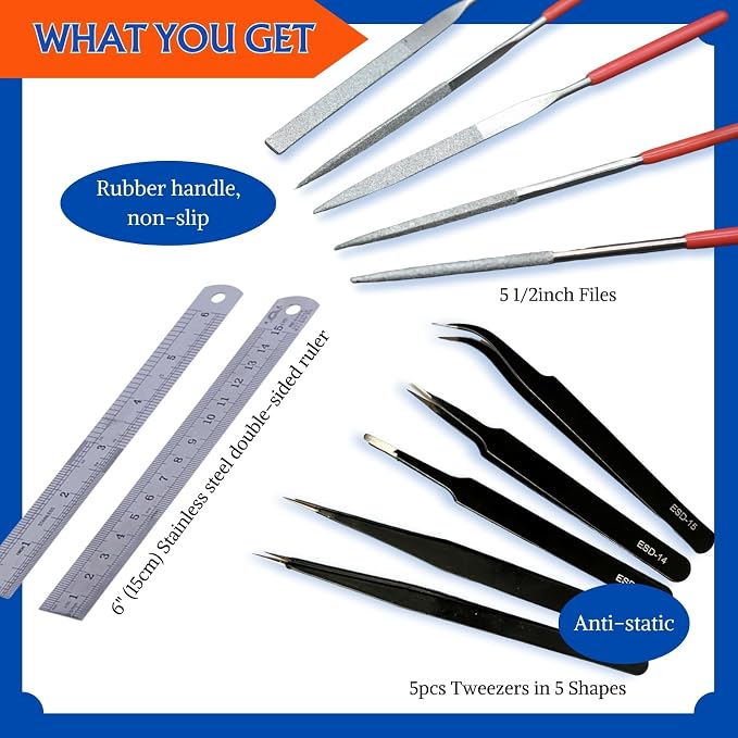 Gundam Model Tools Kit, Screwdriver, Polishing Strip, Blades - Image 3