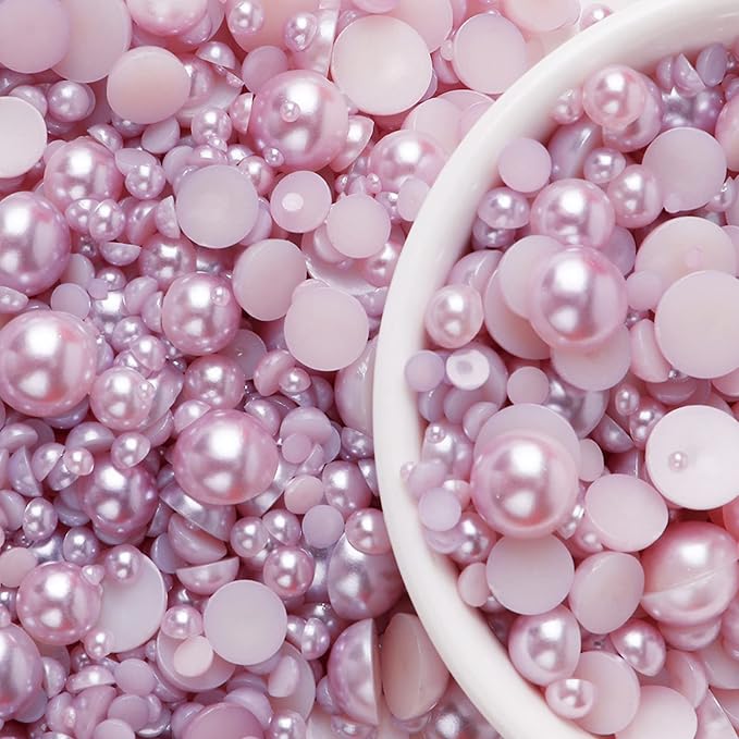 5600PCS Half Round Pearls Flatback Imitation Pearls - Image 3