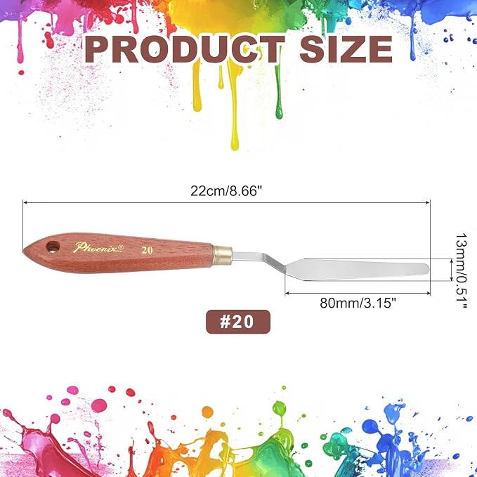 MECCANIXITY Pack of 1 Palette Knife No.20, 8.6" Long Palette Knives - Image 2