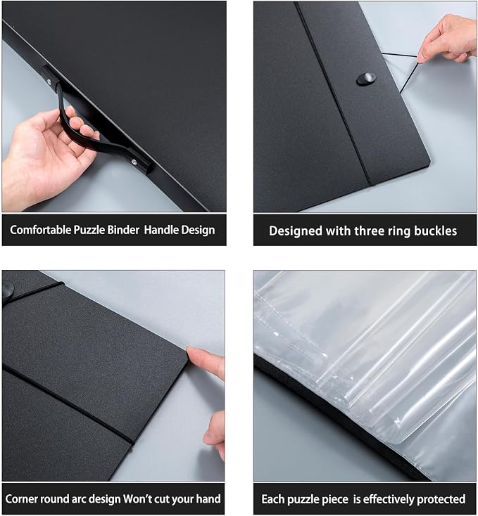 Puzzle Storage Folder Keeper Case, Portable Puzzles Organizer Accessory - Image 7